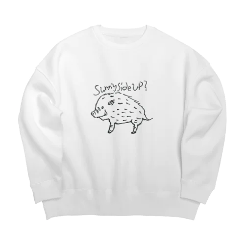 イノシシ Big Crew Neck Sweatshirt