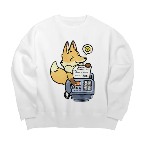 えがおでFAX送るFOX Big Crew Neck Sweatshirt