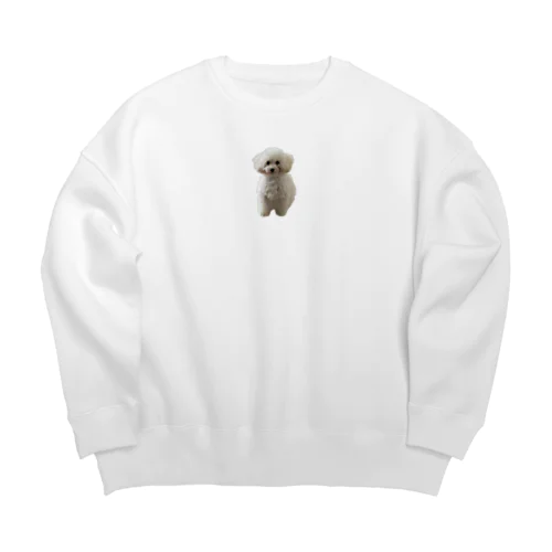 トイプードルのぱるむちゃん Big Crew Neck Sweatshirt