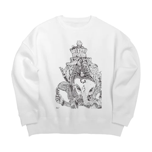 ガネーシャさま Big Crew Neck Sweatshirt