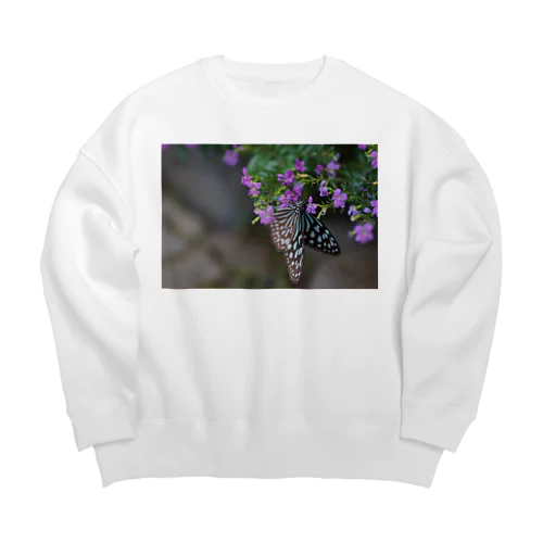 リュウキュウアサギマダラ Big Crew Neck Sweatshirt