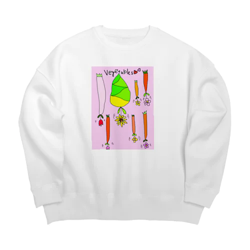 European vegetables Big Crew Neck Sweatshirt