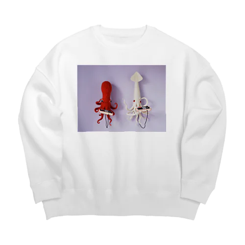 イカゲーマー vs タコゲーマー Big Crew Neck Sweatshirt