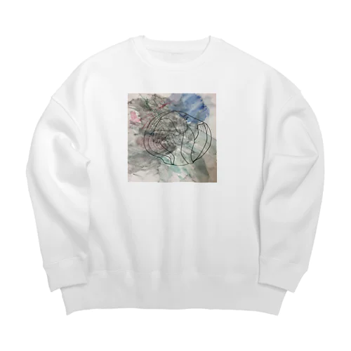 祈りくん Big Crew Neck Sweatshirt