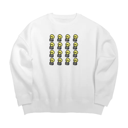 電球ちゃんズ Big Crew Neck Sweatshirt