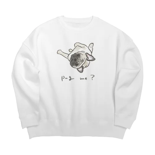 パグ♡pug me？ ビッグシルエットスウェット