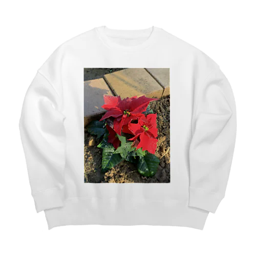 ポインセチア Big Crew Neck Sweatshirt