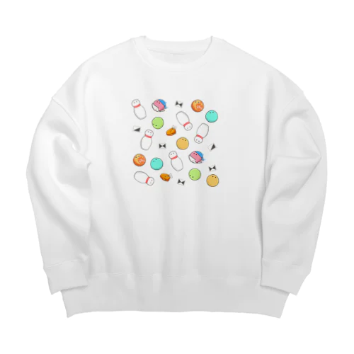 バタフライボウル 008_日常 Big Crew Neck Sweatshirt