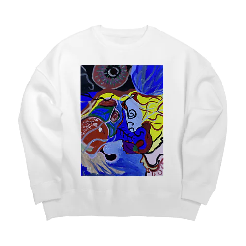 絵画風17 Big Crew Neck Sweatshirt