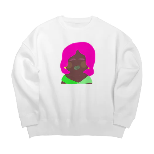 乙女ちゃん Big Crew Neck Sweatshirt