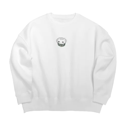 にゃん兵衛。（顔だけver.） Big Crew Neck Sweatshirt