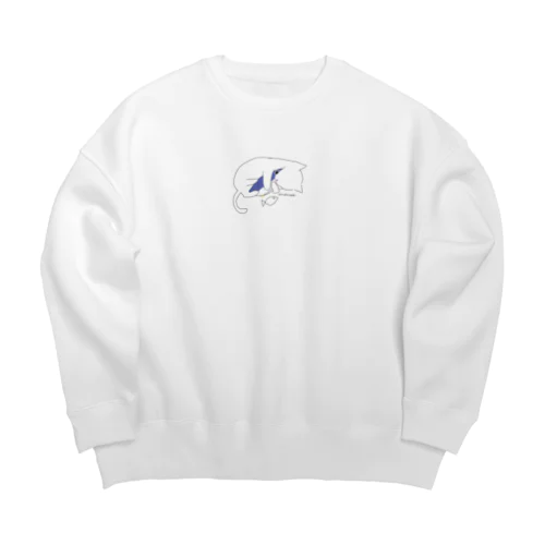 ペンギンネコ。 Big Crew Neck Sweatshirt