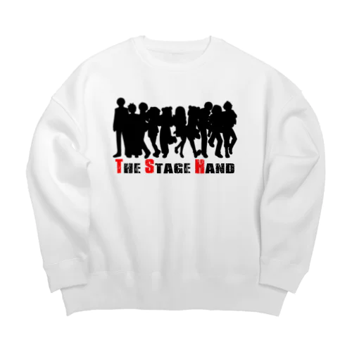 ステハンシルエット（ブラック） Big Crew Neck Sweatshirt