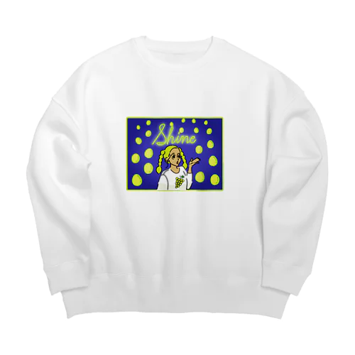 シャインマスカットは美味しい Big Crew Neck Sweatshirt