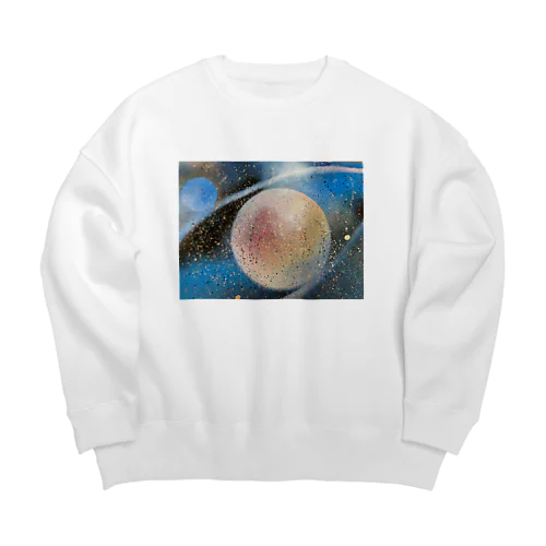 前向き Big Crew Neck Sweatshirt