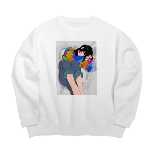 貴方の色に染まりたかった、 Big Crew Neck Sweatshirt