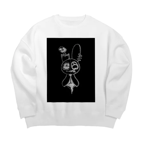 変なもけもけぬい Big Crew Neck Sweatshirt