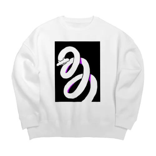 ぐるぐるキリン１ Big Crew Neck Sweatshirt