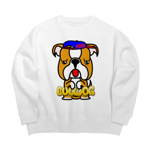 ちんちんブルドッグ Big Crew Neck Sweatshirt