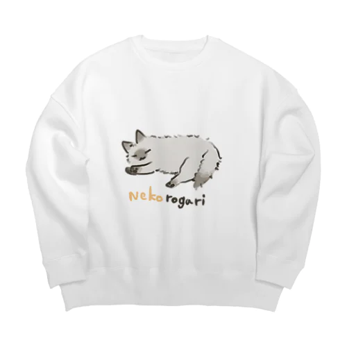 猫ろがり Big Crew Neck Sweatshirt