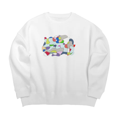 わたしのあたまのなかのうみ Big Crew Neck Sweatshirt