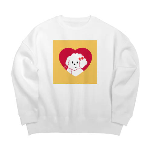 ワンコのマリちゃん Big Crew Neck Sweatshirt