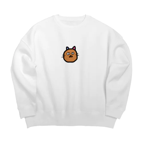 サビ猫わさび Big Crew Neck Sweatshirt