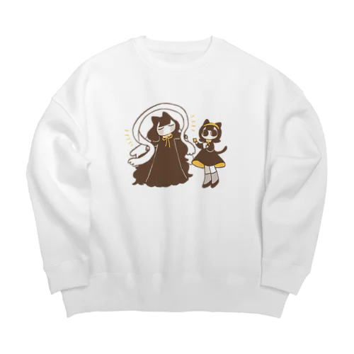 のたねこ(切手) Big Crew Neck Sweatshirt