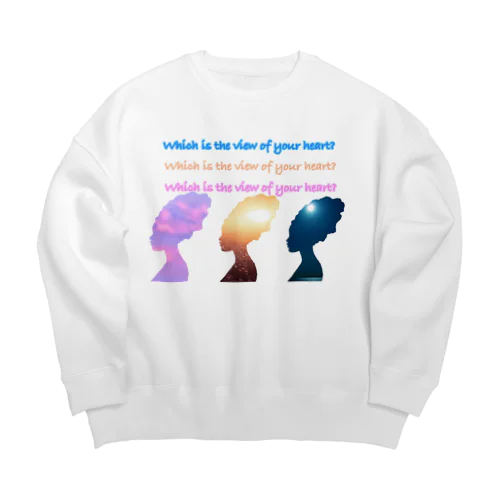 Which is the view of your heart? Big Crew Neck Sweatshirt