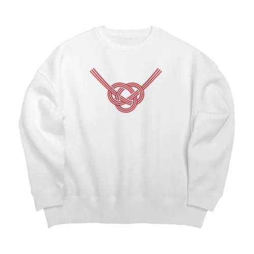 和風な水引き Big Crew Neck Sweatshirt