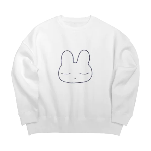 おやすみうさぎちゃん Big Crew Neck Sweatshirt