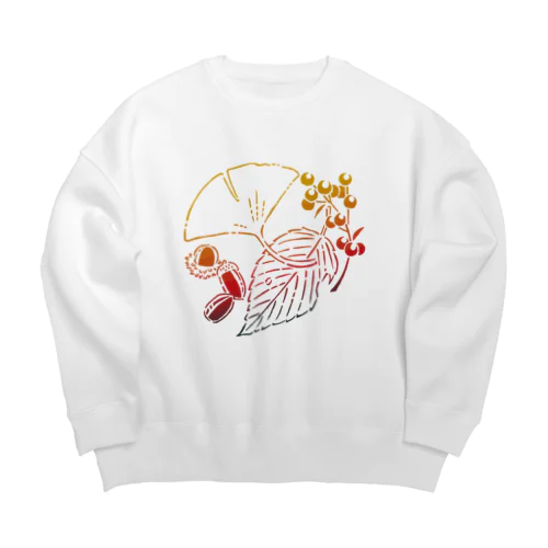 秋のかたち・色 Big Crew Neck Sweatshirt