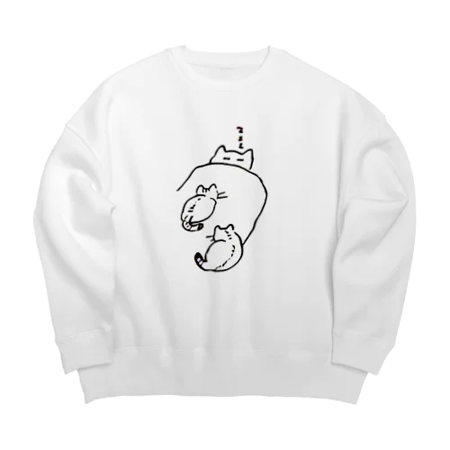 猫zzz Big Crew Neck Sweatshirt