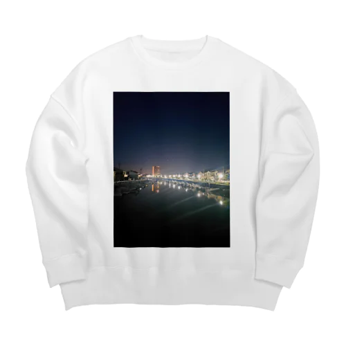 夜景 Big Crew Neck Sweatshirt