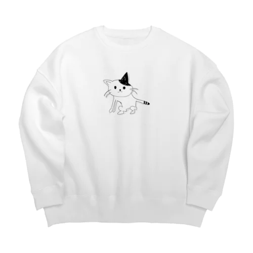 ぬこさんやでビッグシルエットスウェット Big Crew Neck Sweatshirt