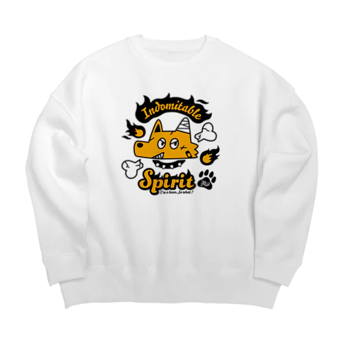 不屈の負け犬くん Big Crew Neck Sweatshirt