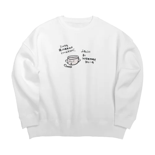 ミルクカップボーイ Big Crew Neck Sweatshirt