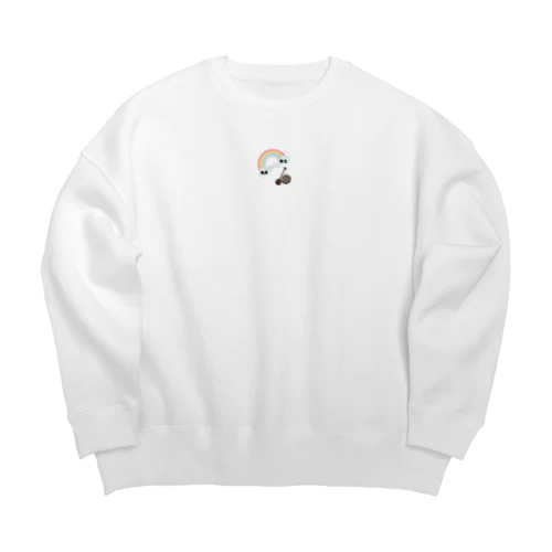 つながって欲しいな Big Crew Neck Sweatshirt