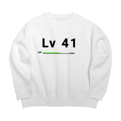 レベル41 レベルアップ 経験値バー Big Crew Neck Sweatshirt