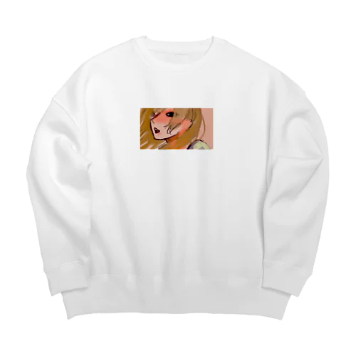 cute Big Crew Neck Sweatshirt