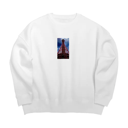 ポートタワー（鉄塔の美女） Big Crew Neck Sweatshirt