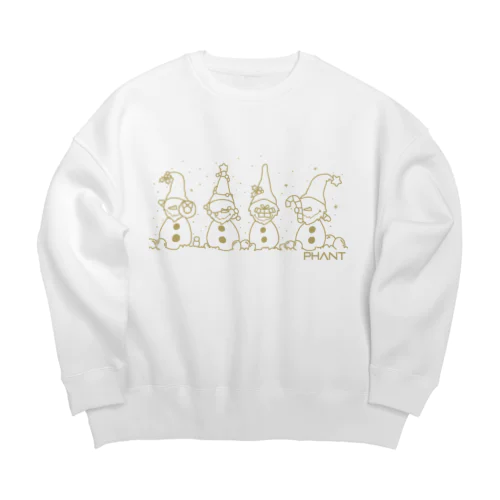 雪だるま/オーカー Big Crew Neck Sweatshirt