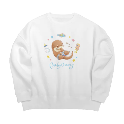 Baby Otters Big Crew Neck Sweatshirt