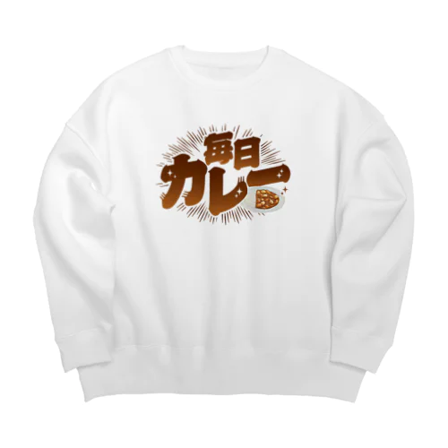 毎日カレー🍛 Big Crew Neck Sweatshirt