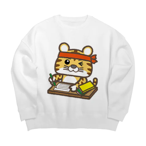 勉強・仕事をする寅さん Big Crew Neck Sweatshirt