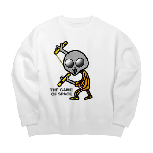 宇宙遊戯２　ヌンチャクバージョン　 Big Crew Neck Sweatshirt