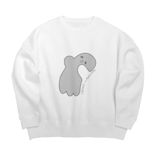 おばけの赤ちゃん Big Crew Neck Sweatshirt