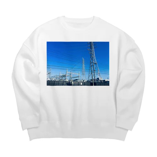 無機質と空 Big Crew Neck Sweatshirt