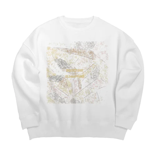 QuiteStoneOldMapParis Big Crew Neck Sweatshirt