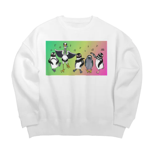 Happiness dancing グラデversion③ Big Crew Neck Sweatshirt